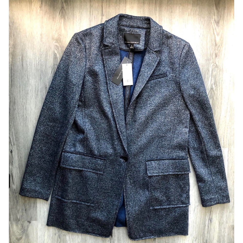 Banana Republic Dark Blue Pea Coat